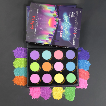 Paleta de Sombras City of Pastel Lights Rude