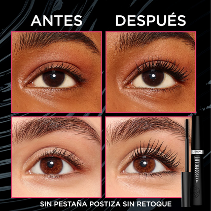 Máscara de Pestañas Telescopic Lift Loreal Waterproof