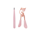 Set de rizador y pinzas de pestañas rosa