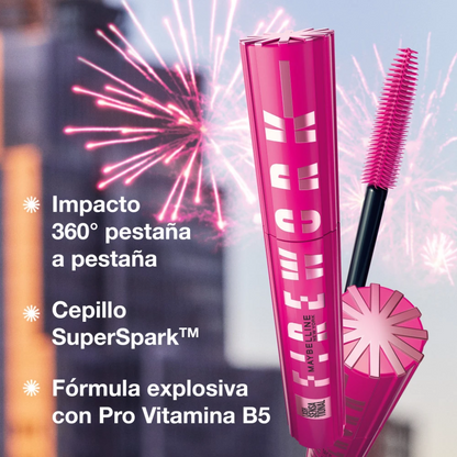 Máscara De Pestañas Lash Sensational Firework Maybelline Waterproof